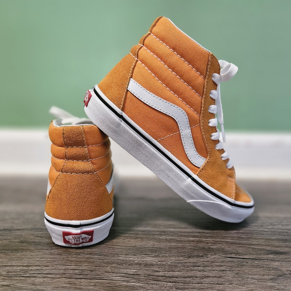 Vans Sk8-Hi - Kids 4.5 - Desert Sun - Orange Hi tops - Picture 10 of 15